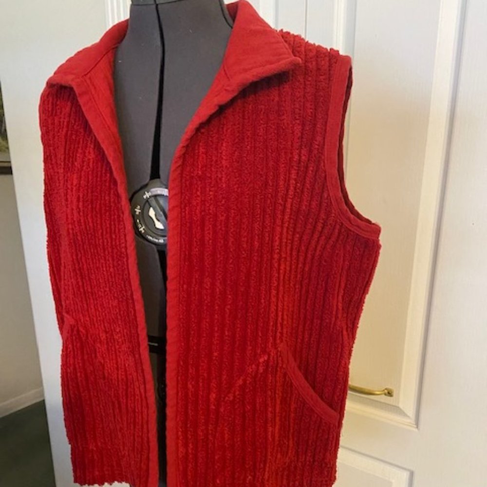 Coldwater Creek chenille vest